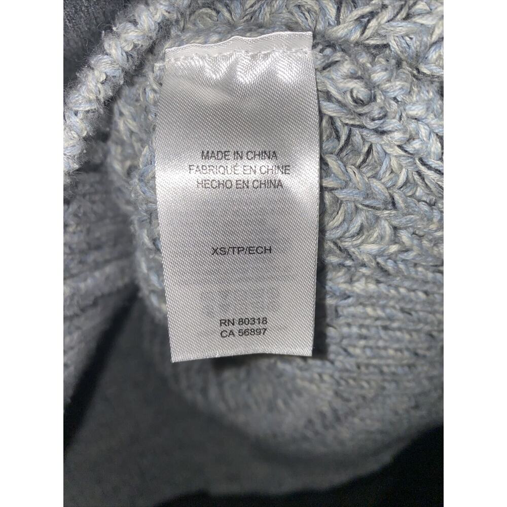 Lucky Brand Womens XS Boyfriend Cardigan Gray Cotton Knit Button Sweater - Picture 6 of 8